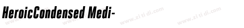 HeroicCondensed Medi字体转换